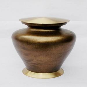 Urnes de crémation de cendres humaines de base les plus uniques en aluminium coulé argent brillant poli fournitures funéraires à bas prix - Product Image 5