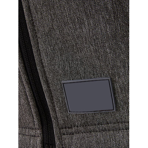 Manteau coupe-vent d'extérieur en vente en gros, veste softshell d'hiver chaude en polaire à fermeture éclair pour hommes, vestes grande taille pour hommes, patchs en cuir personnalisés - Product Image 4