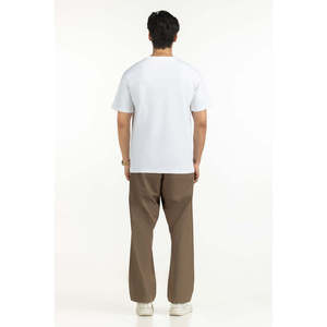 T-shirt en jersey 100% coton coupe classique avec logo brodé sur le devant, manches courtes, col rond, style décontracté, 180 g/m², écologique, OEM/ODM - Product Image 4