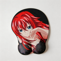 Tapis de souris en silicone à motif personnalisé de dessin animé sexy, repose-poignet ergonomique, surface lisse résistante à l'eau, soulagement de la douleur, en stock