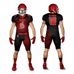 Vente chaude de haute qualité sur mesure ensemble de maillots de football américain vêtements de sport respirants - Product Image 1