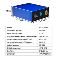 Baterai Shenzen Basen 3.2v Lifepo4 Baterai Prismatik Lithium Lf280k Lifepo4 280ah