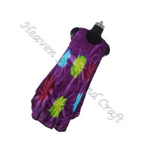 Best Seller 2025 Tie Dye Maxi vestido de mujer sin mangas cuello redondo rayón vacaciones vestido Tie Dye Boho Gypsy rayón vestido de noche - Product Image 5