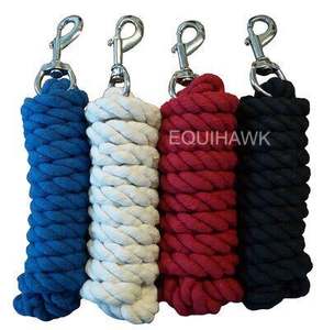 Cuerda de plomo de caballo de algodón de alta calidad al por mayor, diseño personalizado con broches de ojo grandes, tamaño y color según pedido del comprador - Product Image 5