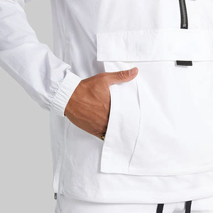 Chaqueta acolchada de burbujas con soporte OEM para hombre, nuevo diseño personalizado, cortavientos de poliéster impermeable con bolsillos de carga, tela de lona - Product Image 5