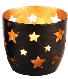 ชุดเชิงเทียนโลหะแบบแกะสลักทำจากเหล็กทำด้วยมือมี3ดีไซน์เชิงเทียนชามสำหรับตกแต่งคริสต์มาสที่บ้านเชิงเทียนโลหะ - Product Image 2