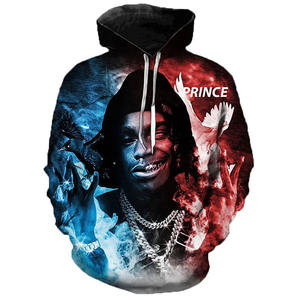YNW Melly sudaderas con capucha hombres mujeres estampado rapero americano sudadera Hip Hop Harajuku hombres 3D estampado YNW Melly sudaderas con capucha abrigo de talla grande - Product Image 3