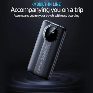 Batería Externa con Logotipo OEM, 20000 mAh, Nuevo Diseño, Carga Rápida PD de 22.5 W, Cable Integrado, Pantalla LED Digital, Estación de Energía - Product Image 5