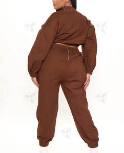 Ropa de calle de la mejor calidad, jersey de gran tamaño, chándal transpirable de dos piezas, conjunto cortavientos para mujer, precio barato con personalización - Product Image 6
