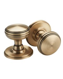 Tiradores de latón redondo pulido para cajones de muebles de cocina y armarios vintage con brillo clásico y acabado hecho a mano - Product Image 1