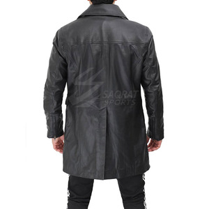 Manteau en cuir de conception unique fabriqué au Pakistan Meilleure vente Manteau en cuir pour hommes respirant et durable pour la vente en ligne - Product Image 2