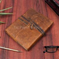 Adorable cuaderno de diario de viaje A5, cuero suave Natural, 120 páginas, recargable, PU, marrón, diario de escritura, papel blanco interior A4