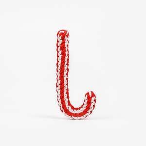 Juguete de Cuerda Trenzada para Mascotas, Diseño de Bastón de Caramelo de Algodón, Lujoso y Duradero, para Jugar, Uso Diario, en Bolsa - Product Image 5