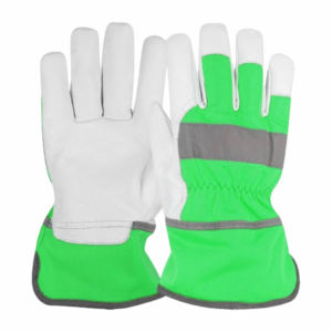 Guantes de seguridad de cuero de grano de vaca de Grado Superior Guantes protectores de construcción de alto rendimiento para trabajo pesado - Product Image 4