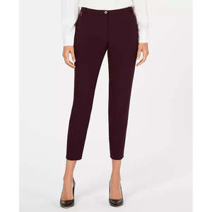 Pantaloni Skinny alla Caviglia Calvin Klein da Donna, Modello Highline, Colore Viola, Taglia 4 Petite, Vita Alta, Tessuto Antirughe, Stile a Matita - Product Image 1