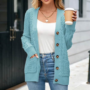 Pulls en tricot pour femmes de couleur unie fabriqués au Pakistan, vêtements décontractés pour femmes, pulls en tricot pour femmes - Product Image 6