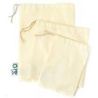 Pochette à cordon en coton noir éco-responsable Kush Export, fermeture à cordon unique, style tendance, antivol, plage, 20-38L