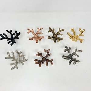 Crochets muraux décoratifs en aluminium moulé de forme unique Crochet de suspension mural en métal solide pour manteaux et clés - Product Image 6