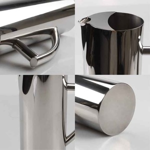 Jarra de Metal reutilizable ecológica de diseño moderno para agua potable y bebidas, hoteles, restaurantes y uso doméstico, jarra de acero inoxidable - Product Image 5