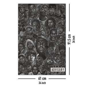Hip Hop Allstars Canvas <b>Poster</b> Black <b>Frame</b> Wall Decor - Product Image 4