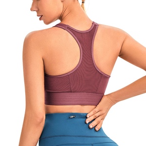 Soutien-gorge de sport pour femmes Haut de fitness Soutien-gorge de yoga Bleu Running Yoga Gym Crop Top Femmes Fitness Soutien-gorge de sport - Product Image 3