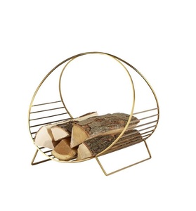 Accessoires de cheminée d'extérieur Support de rangement pour bois de chauffage Support pour cheminée Bois Fer lourd Métal Duty Fer forgé Métal - Product Image 4