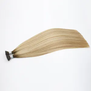 Fornitore di capelli all'ingrosso estensioni dei capelli con punta flessibile di estensione dei capelli di cheratina Remy a doppia estrazione grezza per l'esportazione alla rinfusa