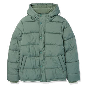 Direct Manufacturer's New Arrival Winter <b>Puffer</b> <b>Jacket</b> for Men Stand Collar with <b>Thin</b> Hood Long Sleeve Custom Logo Color Printed - Product Image 2