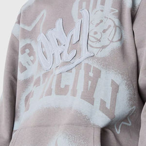 Streetwear hiver pulls à capuche sweat fabricant épais thermique poids lourd sweats à capuche goutte épaule bouffante impression sweats à capuche - Product Image 6