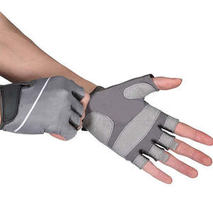 Custom Design Half-Finger Cycling <b>Gloves</b> Men Women Breathable Non-Slip Pad <b>Moisture</b> Wicking Stretch Protection Motorbike <b>Gloves</b> - Product Image 1