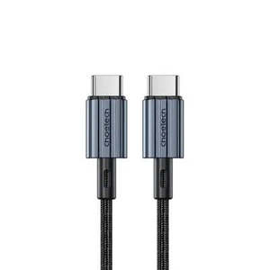 Cable USB-C a USB-C Choetech XCC-1014 de Carga Rápida de 60W, 1.2M, Negro, Hecho de Aleación de Aluminio, Corriente de 3A para Teléfonos Móviles - Product Image 1