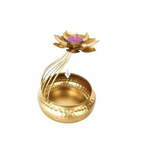Venta al por mayor de metal decorativo Urli Diya para flores flotantes, hermoso cuenco decorativo Diwali Diya al mejor precio. - Product Image 6