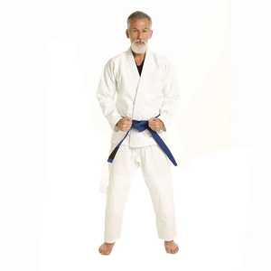 Venta al por mayor Unisex BJJ Gi uniformes Jiu Jitsu brasileño ropa de lucha transpirable de secado rápido poliéster algodón trajes de artes marciales OEM - Product Image 4