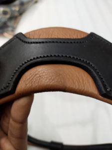 Acolchado Tan de Adeefa Enterprise con Cristal Tan para Cabestro de Cuero con Herrajes de Latón para Caballos. - Product Image 2