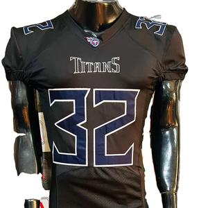 Camiseta de fútbol americano personalizable para padres Fans de talla grande transpirable hecho en fábrica Sarga de aparejos bordados cortos - Product Image 1