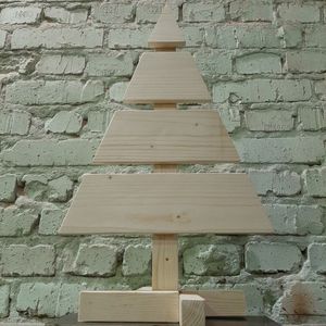 Décoration de sapin de Noël en bois fait main, écologique, personnalisable, taille et forme sur mesure, fabriqué en cerisier - Product Image 4