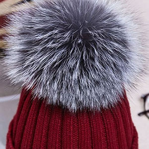 Bonnets d'hiver unisexes en gros, casquettes à revers tricotées en laine douce, chapeaux chauds à la mode pour temps froid - Product Image 3