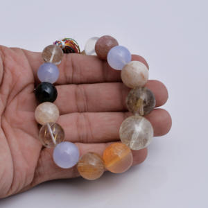 สร้อยคอพลอยหลากชนิด ขนาด 12 ถึง 17 มม. ลูกบอลกึ่งเรียบหลายสี น้ำหนัก 263.75 กะรัต ธรรมชาติ สำหรับทำเครื่องประดับชั้นดี - Product Image 4