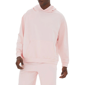 Sudadera pesada de 500g/m2 con logotipo personalizado y bordado para hombre, sin cuerdas de gran tamaño y Jersey Sudadera con capucha, forro polar grueso para el invierno - Product Image 1