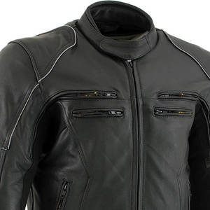 Chaqueta de Cuero para Hombre, Estilo Motero, Cuero Sintético Desgastado, Material de Primera Calidad, Tallas Grandes - Product Image 6