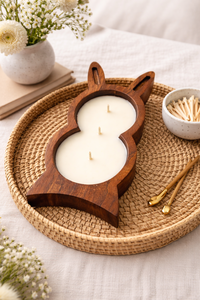 Frascos de Madera de Mango con Forma de Conejo, Hechos a Mano por Artesanos Indios, de Alta Calidad, para Decoración Navideña del Hogar y Jardín - Product Image 2