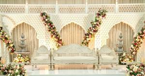 Jharokha Tradicional Moderno y Ligero de Rajastán, Marco para Escenario de Bodas, Estilo Musulmán Personalizado, Pared Trasera de Fibra para Eventos, EE. UU. - Product Image 3