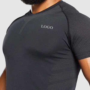 Camiseta Deportiva de Verano para Hombre, Cuello Redondo, Manga Corta, Transpirable, Antibolitas, de Poliéster/Algodón, Ajuste Holgado, para Gimnasio y Deportes al Aire Libre - Product Image 4