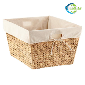 Handwoven Round WATER HYACINTH <b>BASKET</b> From Vietnam Eco-Friendly, Stylish Storage Solution Customization <b>Laundry</b> Organizer - Product Image 4