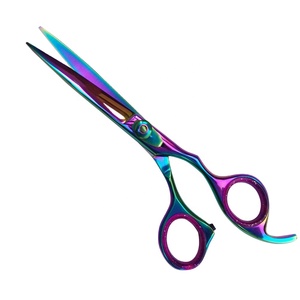 Ciseaux de coiffure professionnels de haute qualité en acier inoxydable, lame de rasoir tranchante, pointe arrondie, beauté - Product Image 1