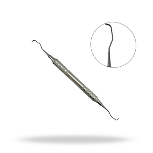 Cureta Gracey de bolsillo profundo, larga, 7/8, para limpieza periodontal dental, para raspado subgingival profundo y planificación radicular - Product Image 1