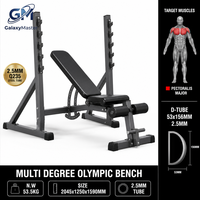 Banco de Ejercicios Multifuncional para Gimnasio, Banco de Press, Equipo de Gimnasio en Casa, Banco Multiángulo