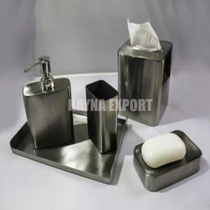 เซ็ตห้องน้ำดีไซน์สายหนังเทียมสีน้ำตาลเข้มชุดห้องน้ำในห้องน้ำ - Product Image 5