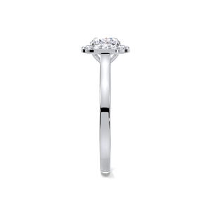 Anillo de Compromiso con Diamante Corte Cojín de 1.16CT, Plata de Ley 925, Anillo de Novia Clásico - Product Image 3
