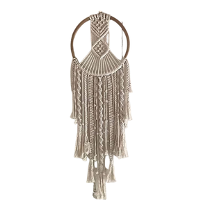 Tapiz de Pared de Macramé con Diseño Elegante y Decoración Boho, Atrapasueños, Accesorios de Atrapasueños para Niños - Product Image 3